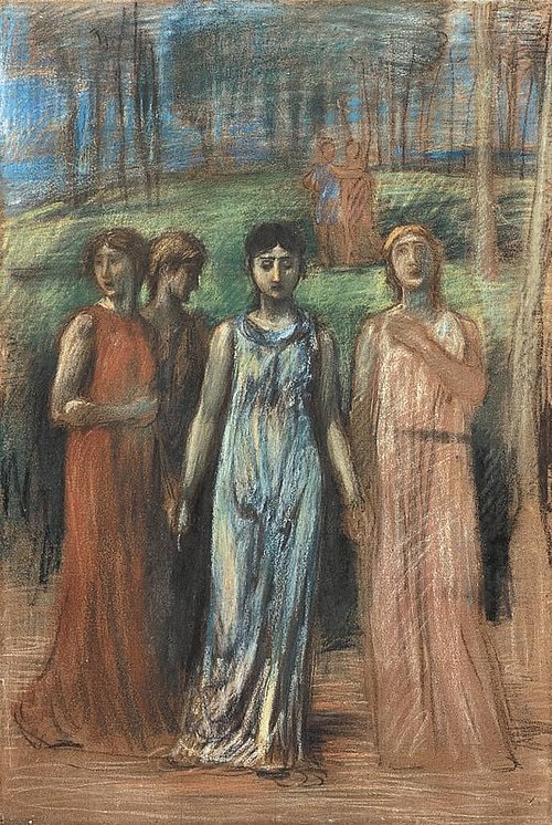 Singende Mädchen, 1885, Hans von Marées