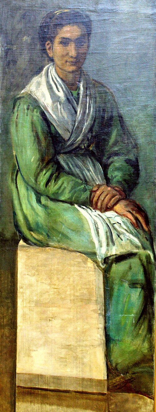 Woman on Steps, 1873, Hans von Marées