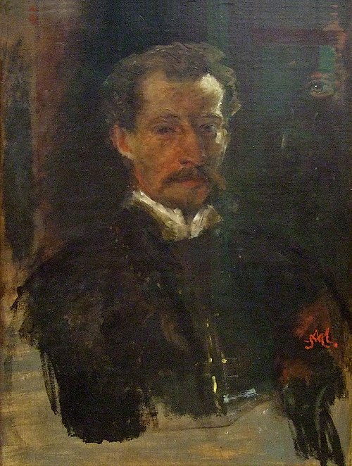 self-portrait, 1870, Hans von Marées