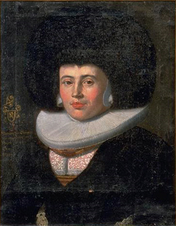 Damenporträt Margaretha Fries geb. Gimper., 1670, Conrad Meyer