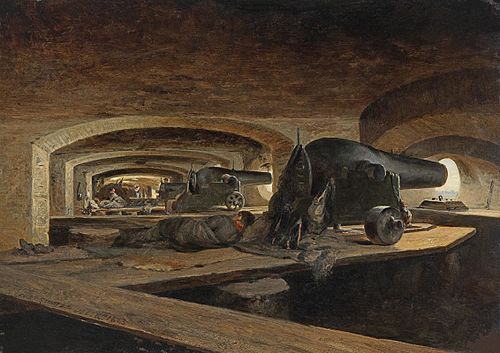 Fort Sumter Gun Gallery, Dec. 8, 1863, 1864, Conrad Wise Chapman