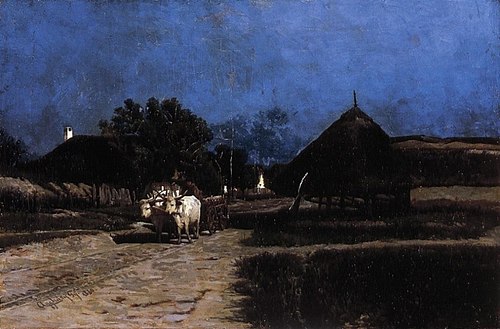 Village la nuit, , Gyula Aggházy