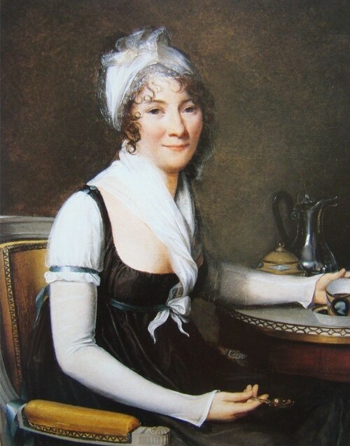 Portrait of a Lady Drinking Coffee, 1800, Constance-Marie Charpentier