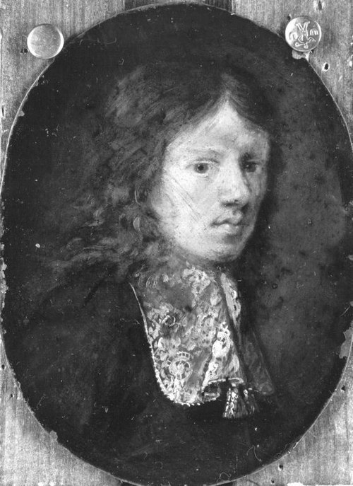 Brustbild eines jungen Mannes (zugeschrieben), 1695, Constantijn Netscher