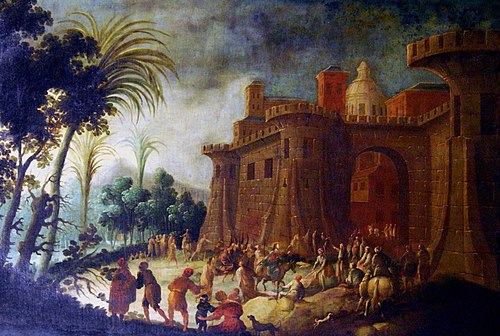 Entry of Christ into Jerusalem, 1426, Alessandro Magnasco