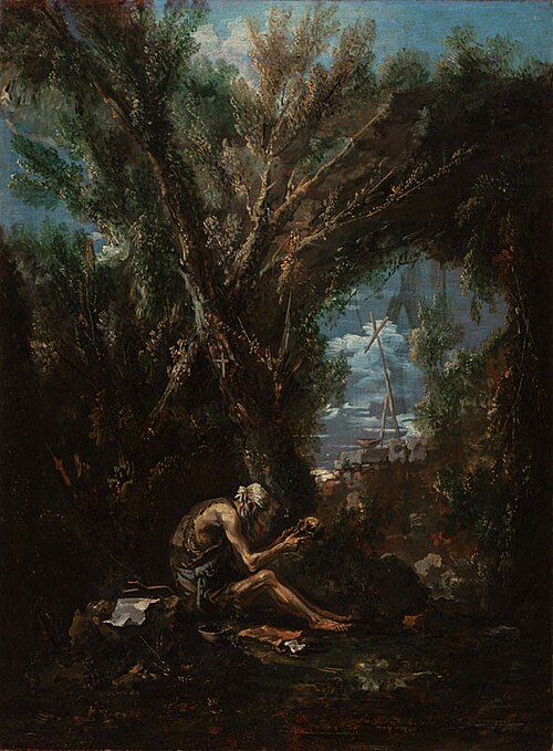 St. Jerome in the Landscape, , Alessandro Magnasco