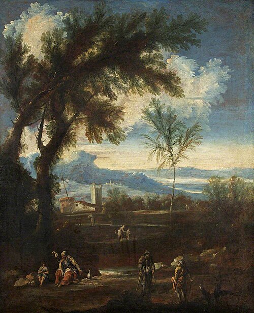 Landscape with Figures, 1725, Alessandro Magnasco