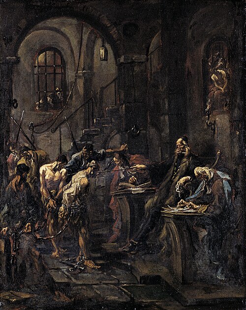 Brutal Interrogation (Torture Scene), 1728, Alessandro Magnasco