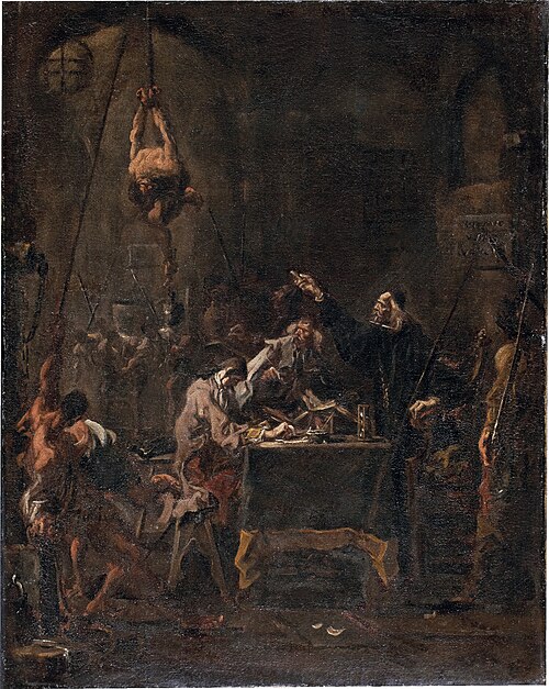 Brutal Interrogation (Torture Scene), 1728, Alessandro Magnasco