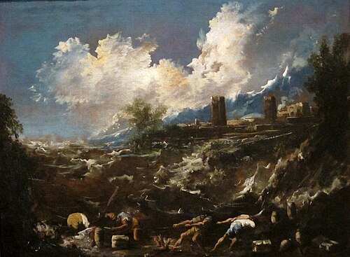 Figures Before a Stormy Sea, 1744, Alessandro Magnasco