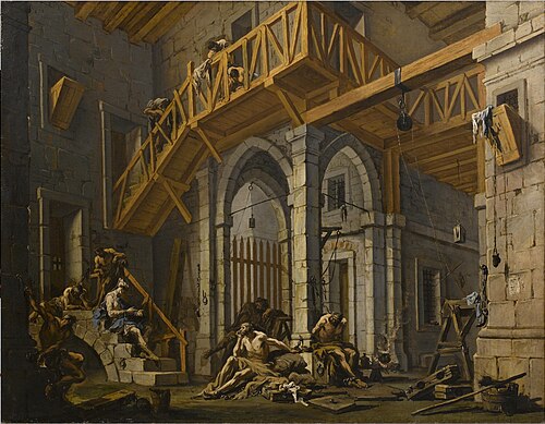 Joseph interpreting dreams, 1700, Alessandro Magnasco