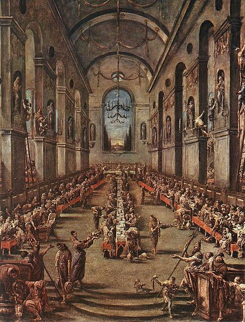 Observant Friars in a Refectory, 1736, Alessandro Magnasco