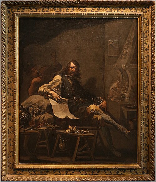satiro su un nobiluomo in miseria, 1722, Alessandro Magnasco