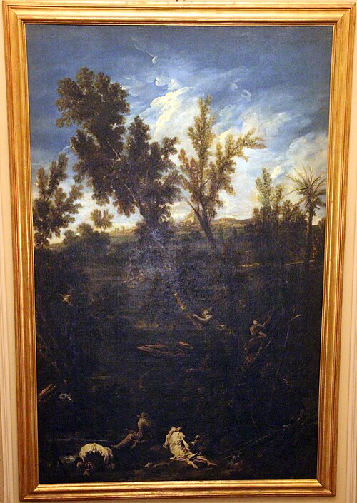 paysage avec des anachorètes, 1725, Alessandro Magnasco