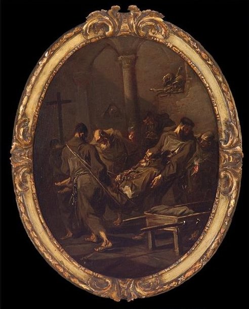 Burial of a Franciscan Friar, 1730, Alessandro Magnasco