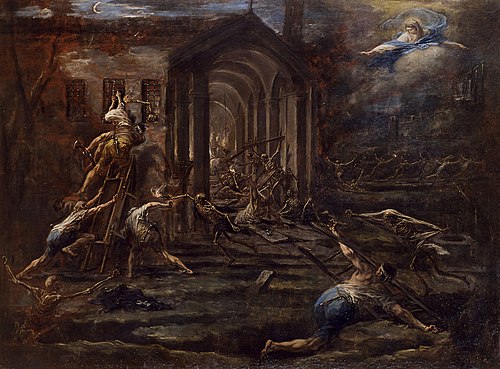 Świętokradcza kradzież, 1731, Alessandro Magnasco
