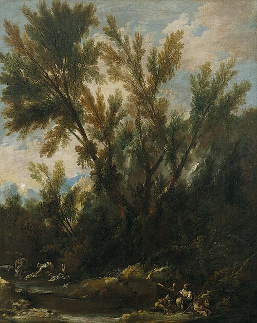 Landscape with Figures, 1714, Alessandro Magnasco