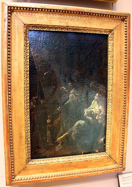 The Artist's Studio, 1730, Alessandro Magnasco