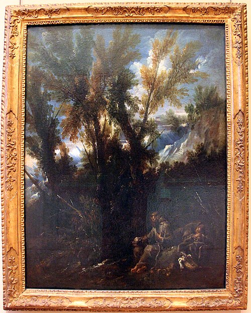 Two Hermits in a Wood, 1709, Alessandro Magnasco