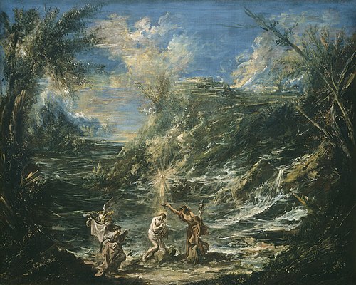 The Baptism of Christ, 1740, Alessandro Magnasco