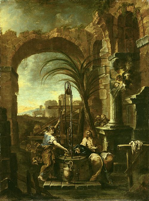 Christ and the Samaritan Woman, 1707, Alessandro Magnasco