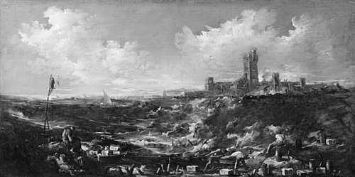 The Monks' Prayer by the Sea, 1715, Alessandro Magnasco