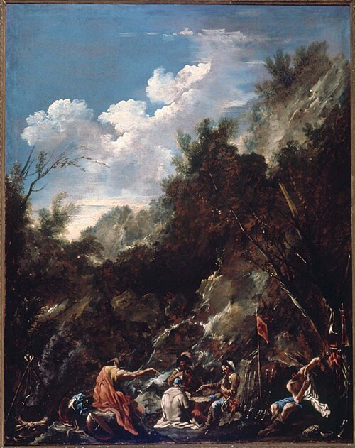 Soldiers Playing Cards in a Rocky Landscape, , Alessandro Magnasco