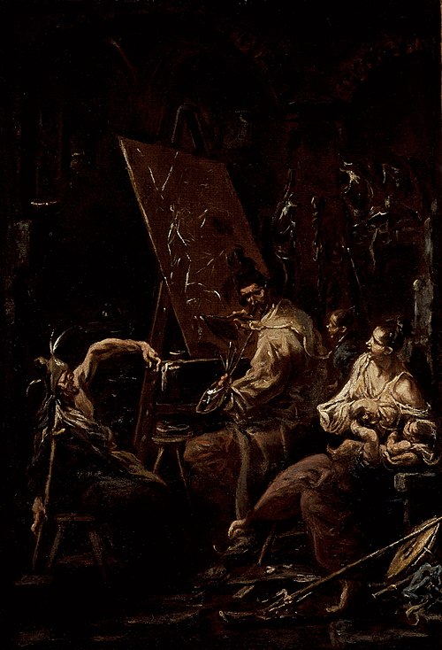 The Artist's Studio, 1700, Alessandro Magnasco