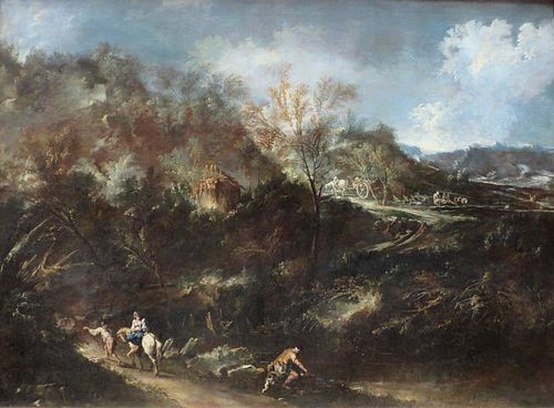 Mountainous Landscape, 1720, Alessandro Magnasco
