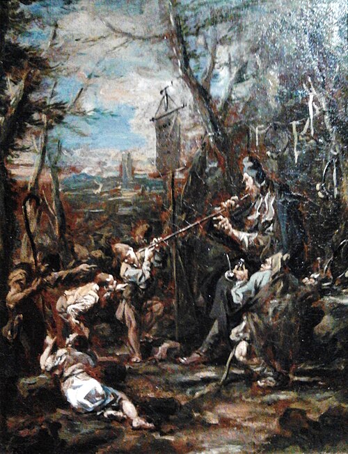 A fiddler., 1710, Alessandro Magnasco