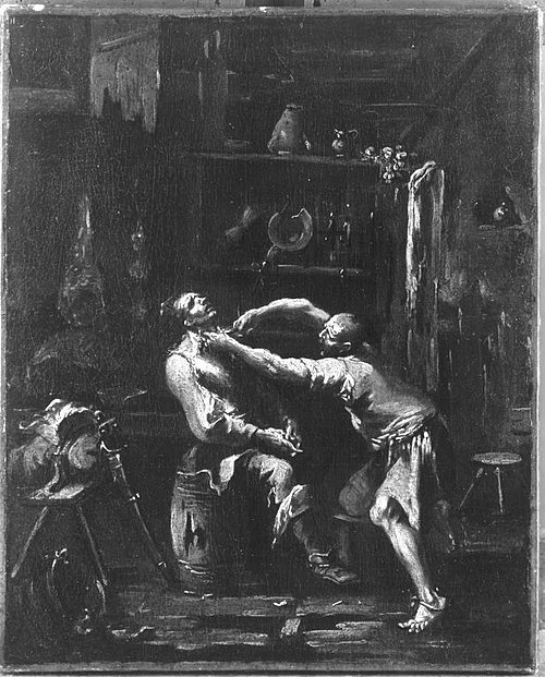 Der Dorfbarbier, 1708, Alessandro Magnasco