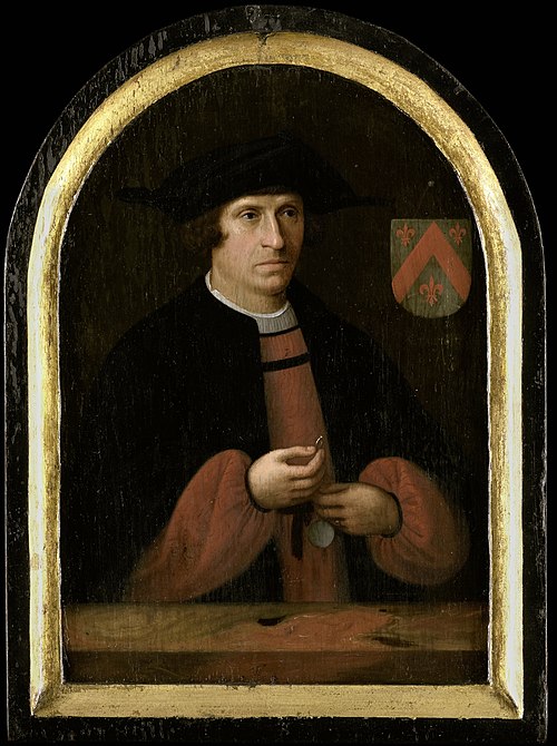 Portrait de Frans Overrijn van Schoterbosch (vers 1484-?), 1525, Cornelis Engelsz.