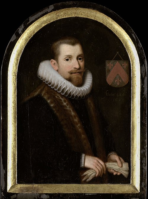 Portrait of Floris Gerritsz Overrijn van Schoterbosch (c.  1562-1618), 1620, Cornelis Engelsz.