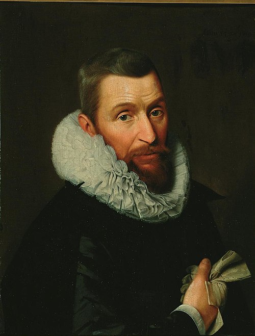 Portrait of Floris (van Overrijn) Schoterbosch, 1619, Cornelis Engelsz.