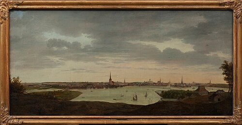View over Stockholm from Kungsklippan, 1691, Cornelis Vermeulen