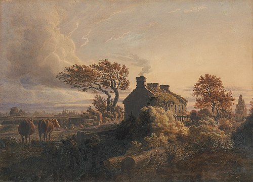 Evening, 1828, Cornelius Varley