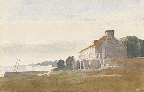 Cottage on a Bay, , Cornelius Varley