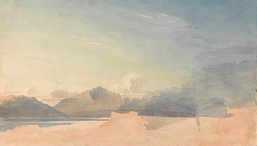 Study near Harlech Castle, , Cornelius Varley