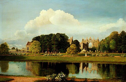 Newstead Abbey, 1825, Cornelius Varley