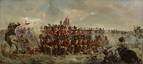 Le 28e Régiment aux Quatre Bras, 1875, Elizabeth Thompson
