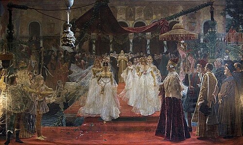 The Triumph of the Dogaressa Foscari, 1893, José Villegas Cordero