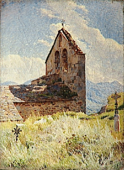 L'Église d'Angoustrine, 1887, George-Daniel de Monfreid