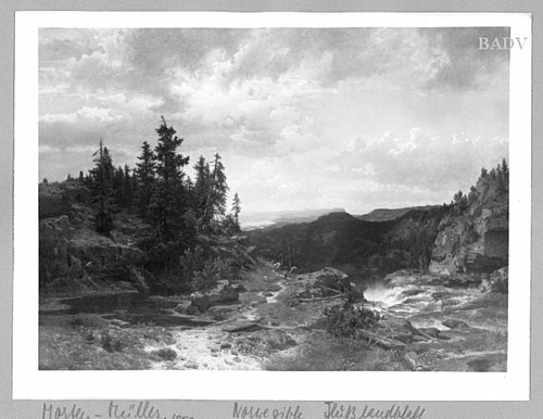 Gebirgslandschaft, 1858, Morten Müller