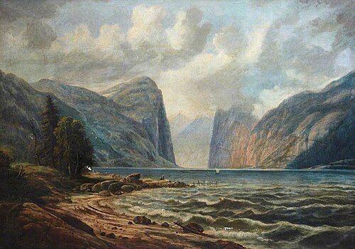Nærøyfjord, Norway, 1870, Morten Müller