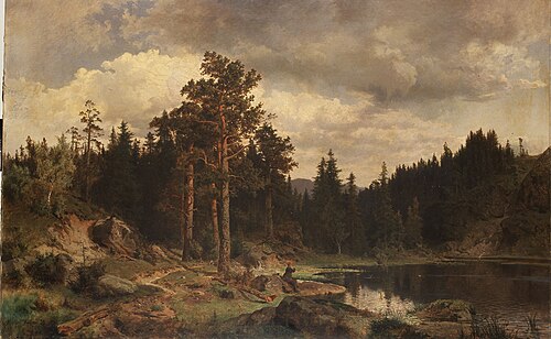 Paysage forestier en Norvège, 1859, Morten Müller