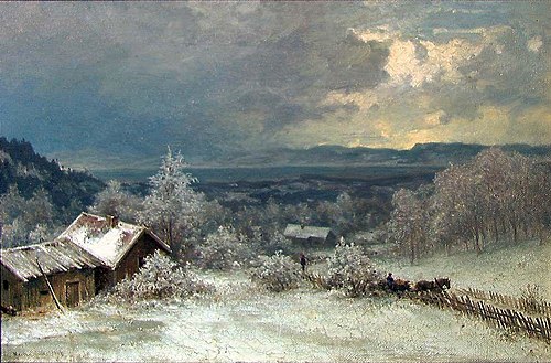 Winter Landscape, 1869, Morten Müller
