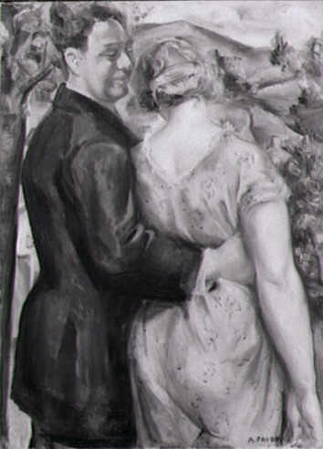 Autoportrait à la femme blonde, 1924, André Favory