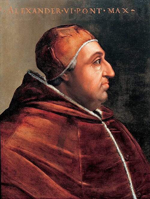 Portrait du pape Alexandre VI, 1600, Cristofano dell'Altissimo