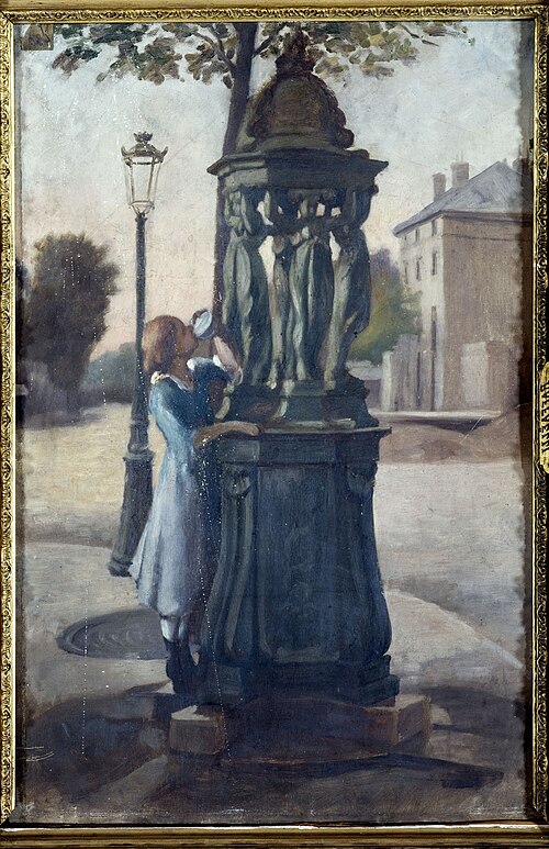 Une fontaine Wallace, 1880, André Gill