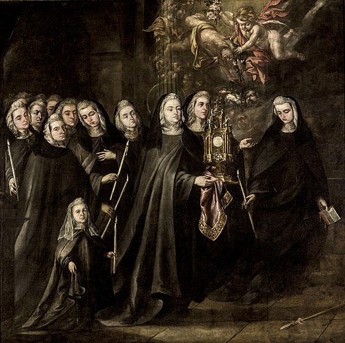La procesión de Santa Clara de Asís, 1652, Juan de Valdés Leal